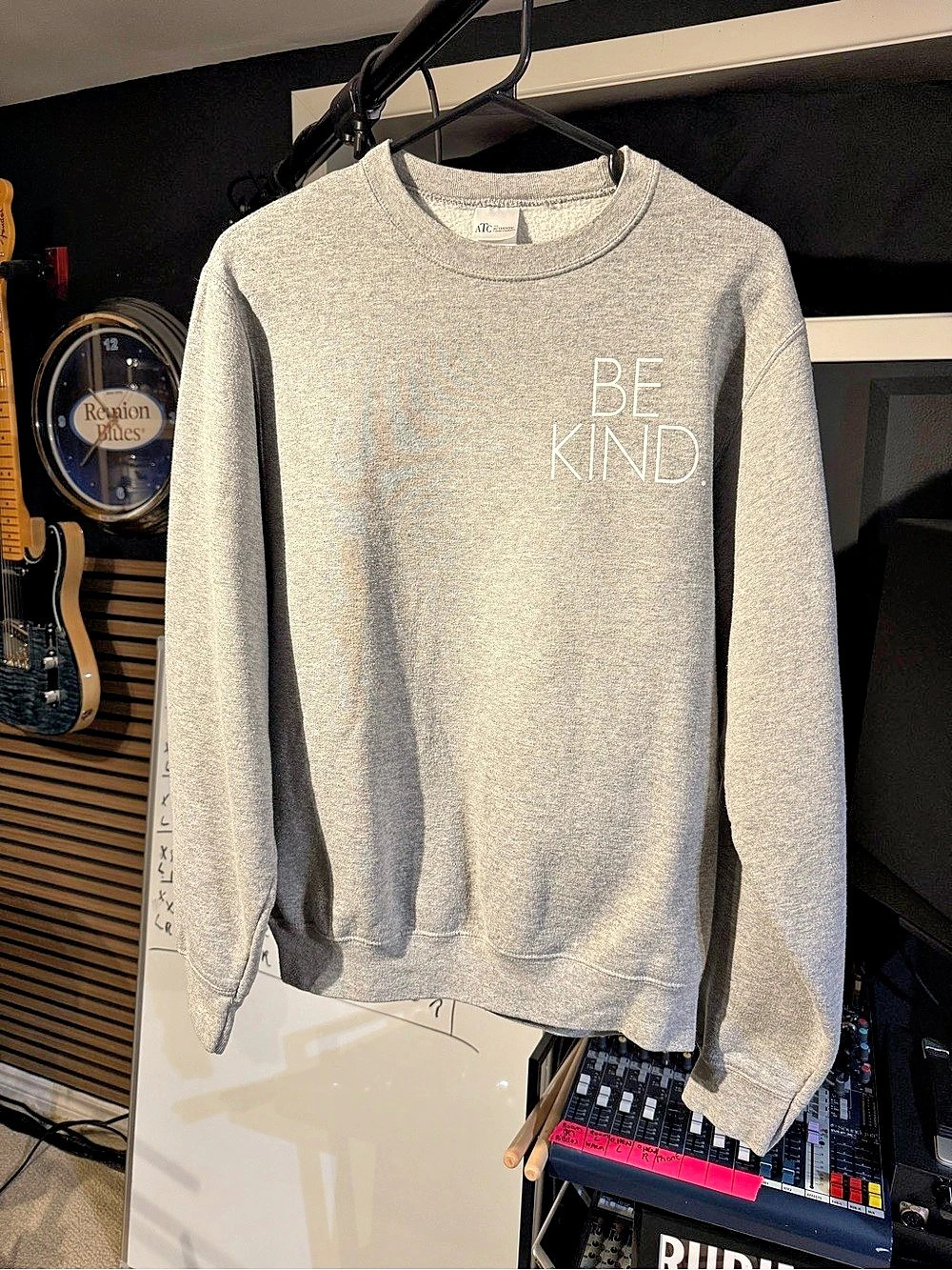 ATC Be Kind Gray Sweatshirt Size Small Like New